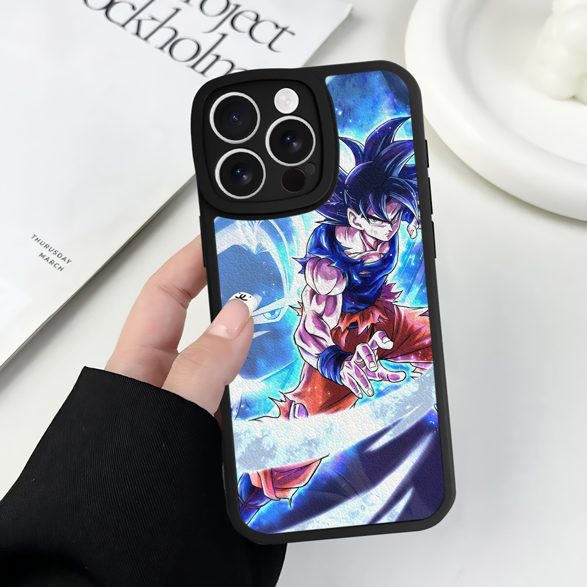 （画像用） ドラゴンボール DRAGON BALL 【iPhone 16シリーズ対応】シリコンスマホケース（レザー調） 材質：シリコン